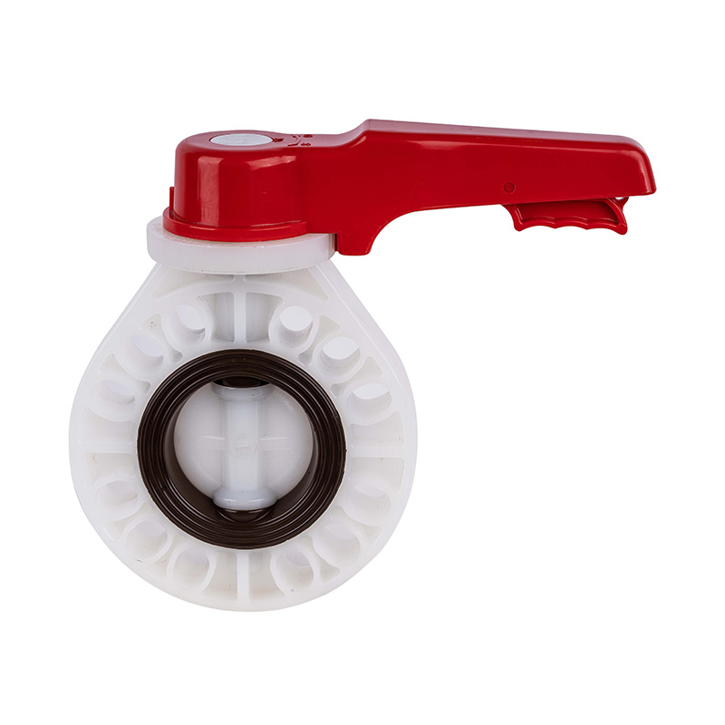 PVDF D71X-10F Zawór motylkowy z kołem ręcznym DN15-200 15A-200A Standard JIS