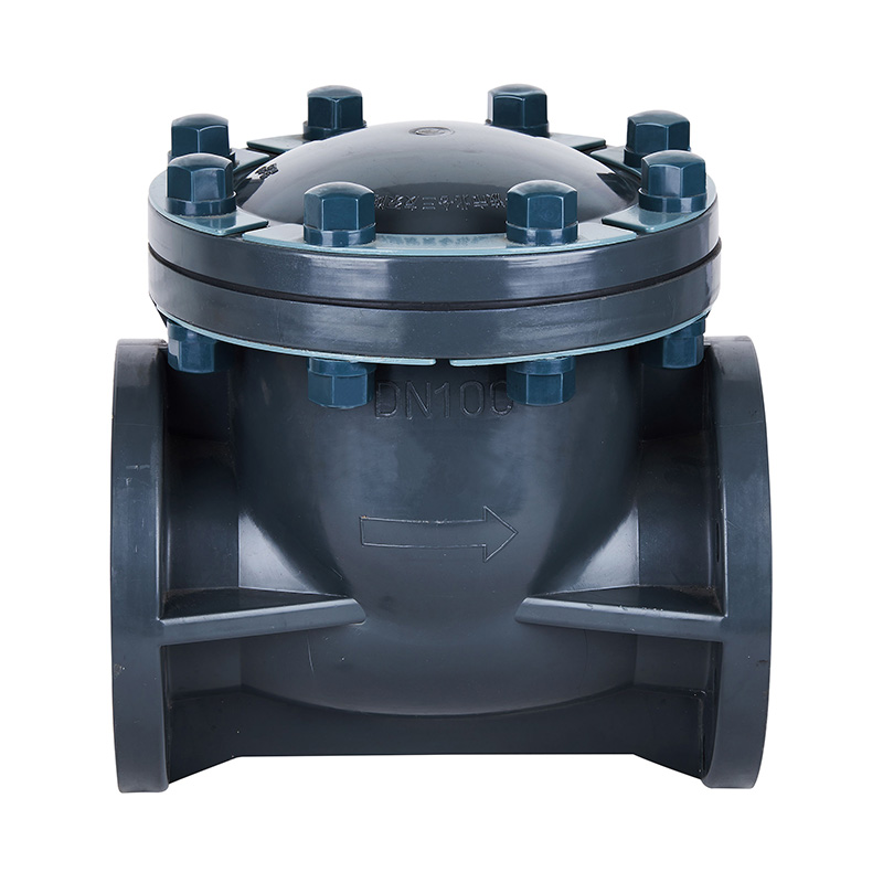 Zawór zwrotny typu wahadłowego PVC-U H44F-10U DN15-300 GB Standard