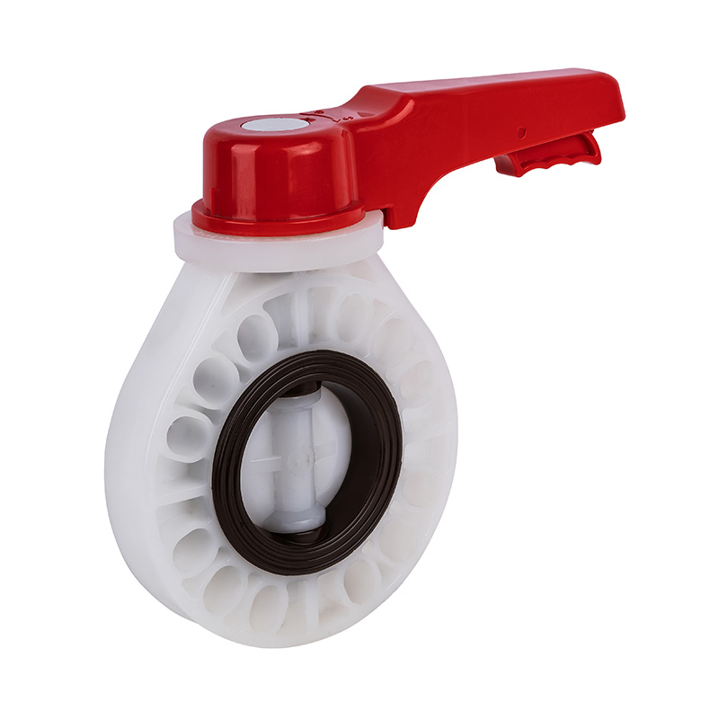 PVDF D71X-10F Zawór motylkowy z kołem ręcznym DN15-200 15A-200A Standard JIS