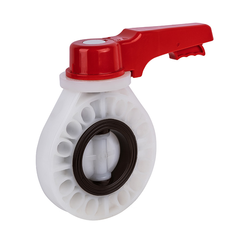 Zawór motylkowy z uchwytem PVDF D71X-10F DN40-200 1-1/2'-8' Norma ANSI