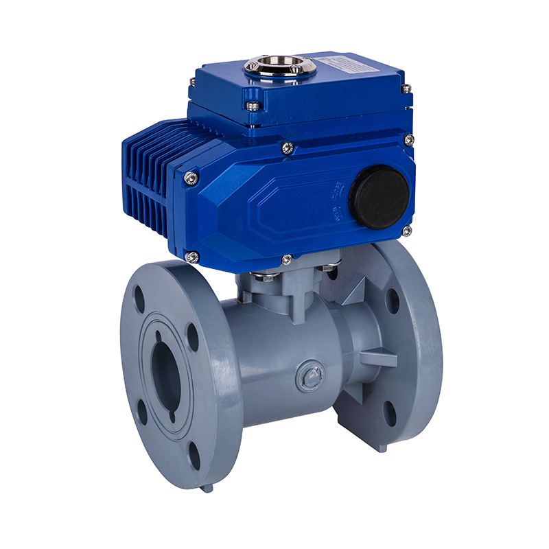 Elektryczny zawór kulowy kołnierzowy PVC-C D941F-10V DN20-300 20A-300A Standard JIS