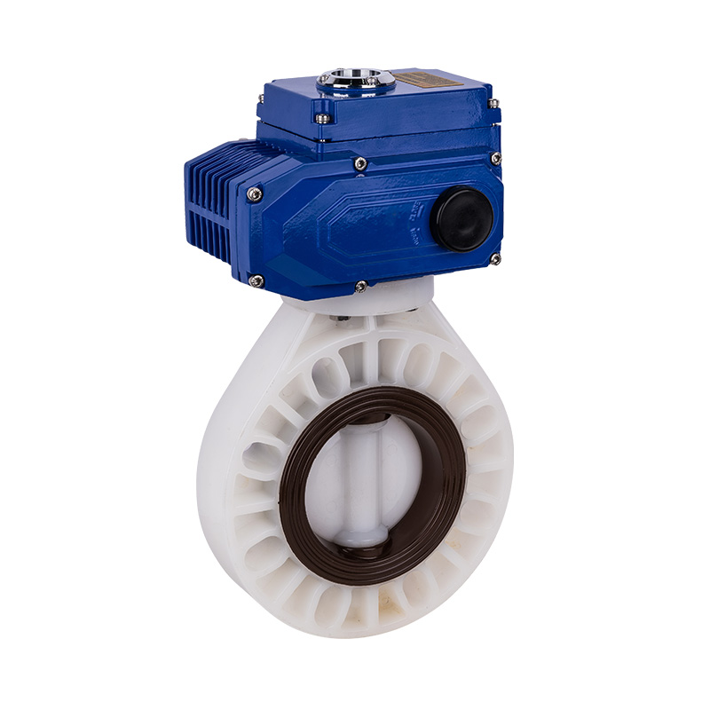 Elektryczny zawór motylkowy PVDF D971X-10F DN40-1000 40A-1000A JIS Standard