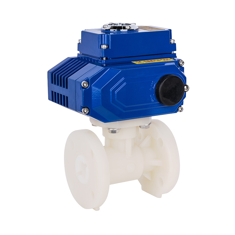 PVDF D941F-10F Elektryczny zawór kulowy z kołnierzem DN20-300 20A-300A JIS Standard